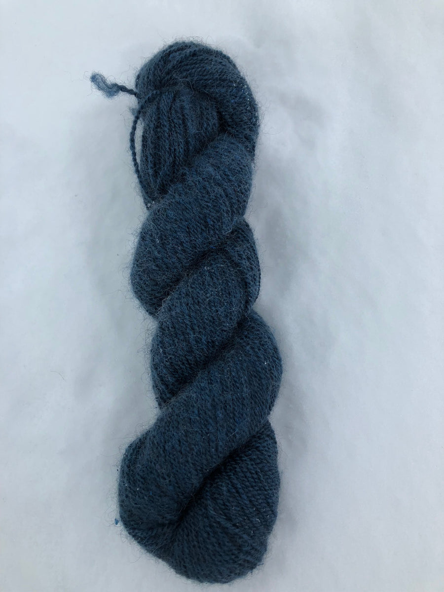 Pure 100% Qiviut Yarn - Lace - 1 oz - Indigo – Nunavut Qiviut