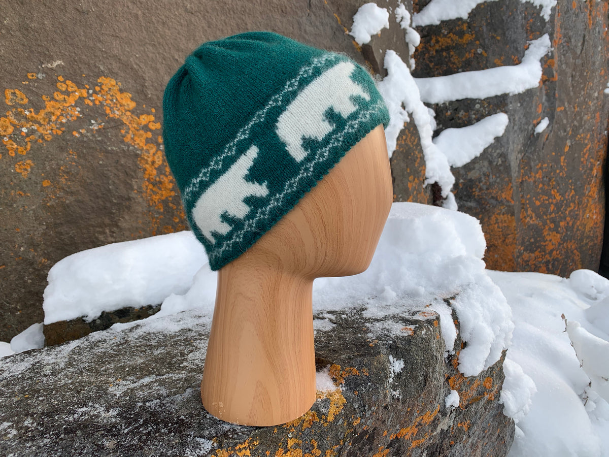 Nanuq Qiviut Toque - Blue-green – Nunavut Qiviut