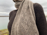 Qiviut Lace Scarf - Natural