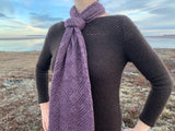 Qiviut Lace Scarf - Plum